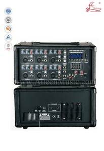 Pro Audio XLR Dengeli Tiz Bas EQ Mobil Güç PA 6 Kanallı Amplifikatör (APM-0630U)