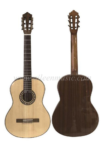 OEM Toptan 39 İnç Vintage Serisi Ahşap Bağlama, Kakmalı Klasik Gitar (ACM17)