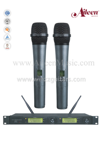 Profesyonel Çift Alıcılı FM UHF Kablosuz MIC Mikrofon (AL-327UM )