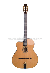 D Delik veya Oval Delik Çingene Caz Gitar (AGJ160)