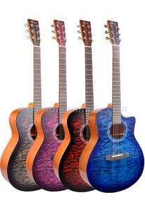 41 İnç renkli Kesit Katı Yolluk Üstü Akustik Gitar (AFM17DTC-GA)