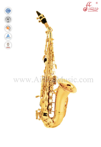 Yüksek F# Altın Laquer Çin Soprano saksafon(SP3041G)