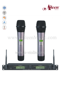 Çift Alıcılı Toptan Fiyat FM UHF MIC Kablosuz Mikrofon (AL-2200UM)