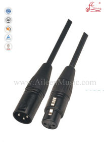 Yüksek Kaliteli 6.5mm Siyah Xlr - Xlr Mikrofon Kablosu (AL-M005)