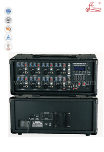 Profesyonel XLR Tiz Bas PA 8 Kanal Mobil Güç Amplifikatörü (APM-0830U)