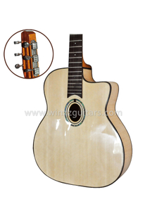 D Delik veya Oval Delik Çingene Caz Gitar (AGJ400)