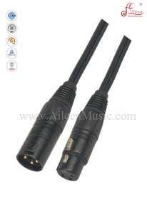Siyah Erkek-Dişi 6mm Mikrofon Kablo Teli (AL-M007)